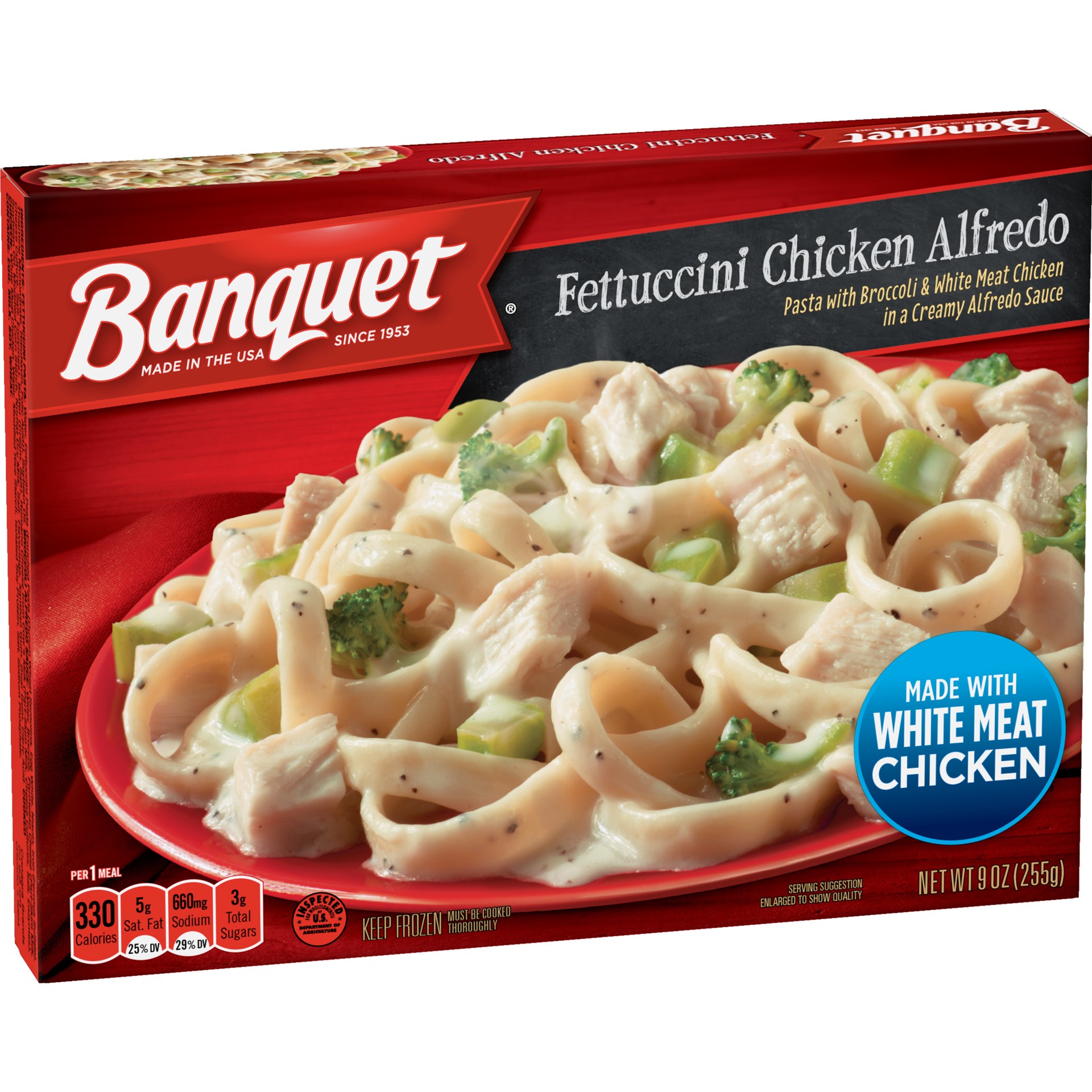 slide 5 of 5, Banquet Classic Fettuccini Chicken Alfredo, 9 oz, 9 oz