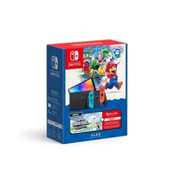 Nintendo Super Mario Bros. OLED Model Wonder Bundle - Nintendo Switch