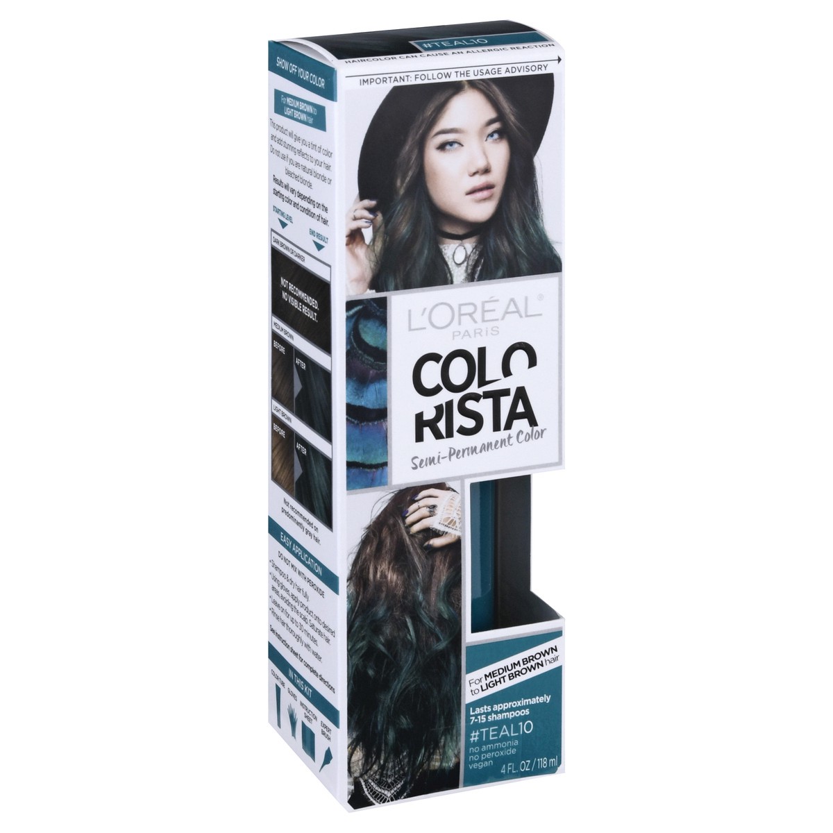 slide 8 of 12, Colorista 10 Teal Semi-Permanent Hair Color 4 oz, 4 oz