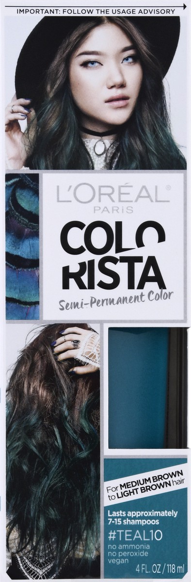slide 11 of 12, Colorista 10 Teal Semi-Permanent Hair Color 4 oz, 4 oz
