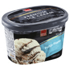 slide 1 of 1, Harris Teeter Premium Ice Cream - Fudge Ripple, 48 oz