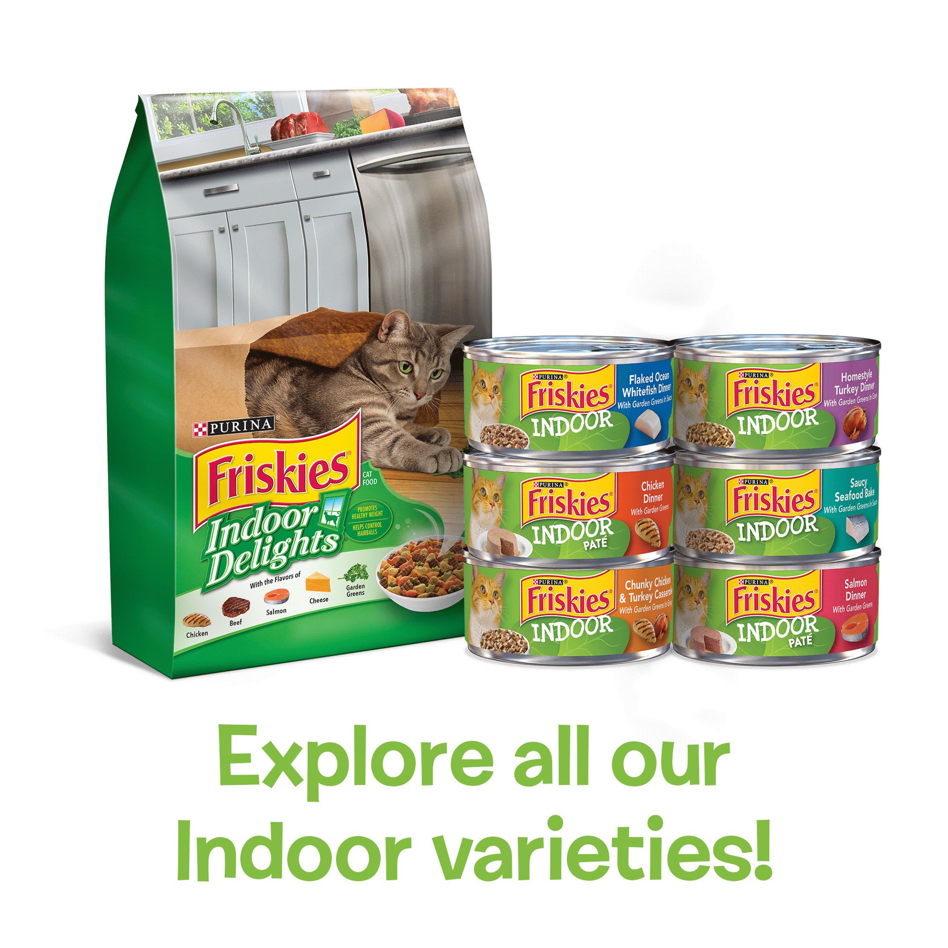 slide 4 of 8, Friskies Purina Friskies Indoor Wet Cat Food Variety Pack, Indoor, 8.25 lb