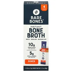 Bare Bones Instant Ramen Flavored Bone Broth - 4 - 0.53 oz Packets