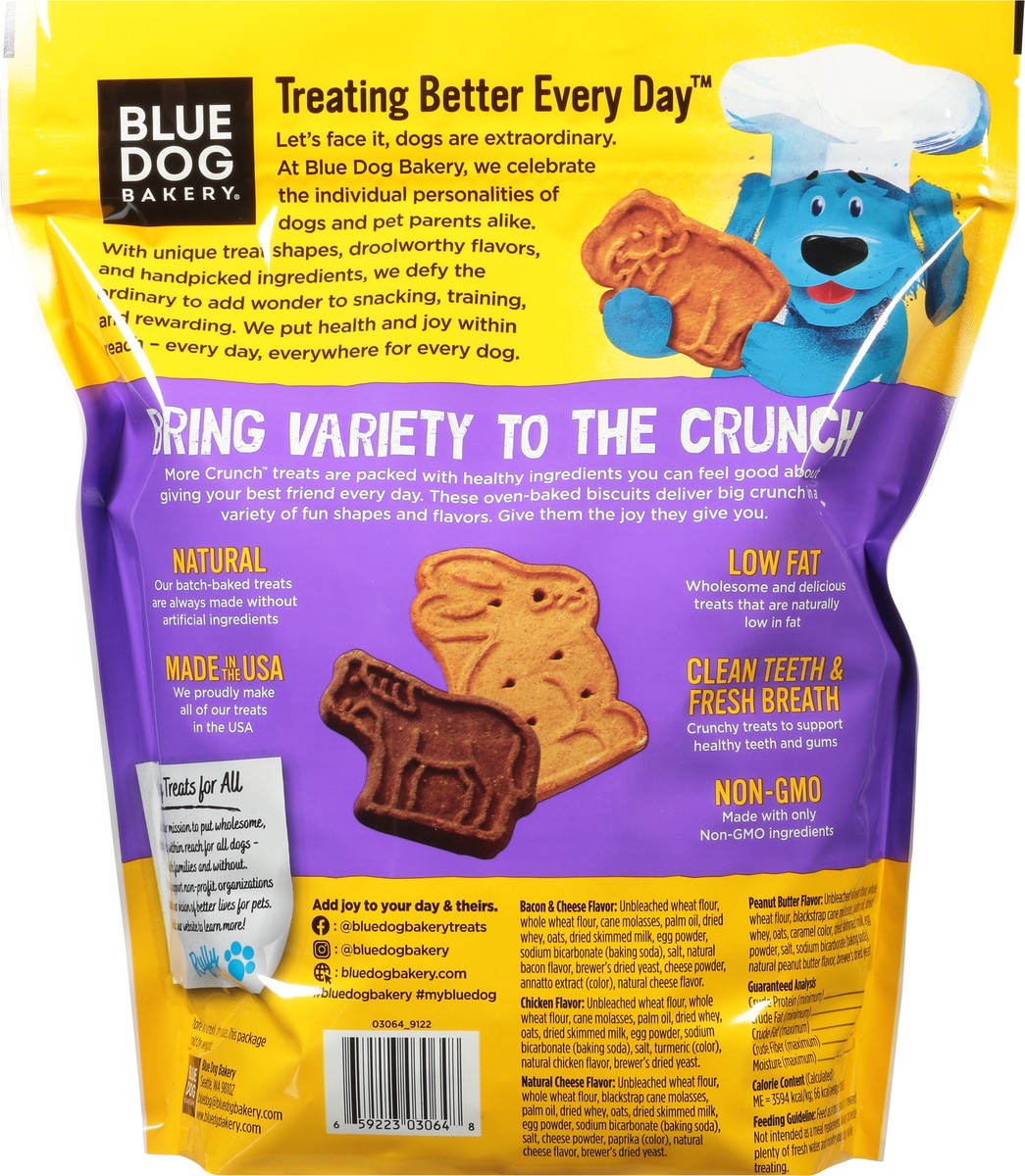 slide 12 of 14, Blue Dog Bakery More Crunch Assorted Flavors Treats for Dogs Large 2 kg, 1.22 kg