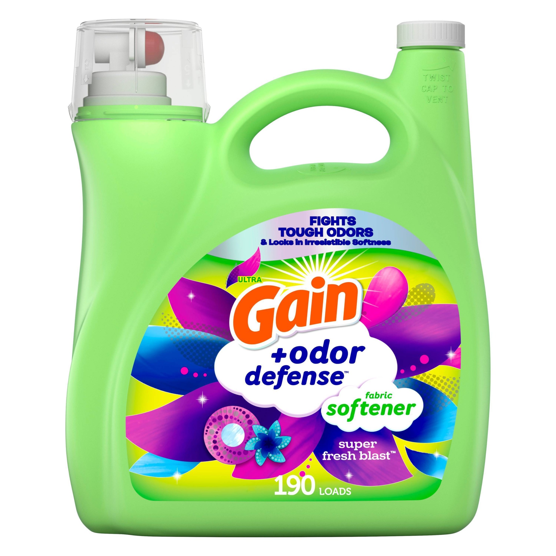 slide 1 of 1, Gain Odor Defense Fabric Softener - Super Fresh Blast - 140 fl oz, 140 fl oz