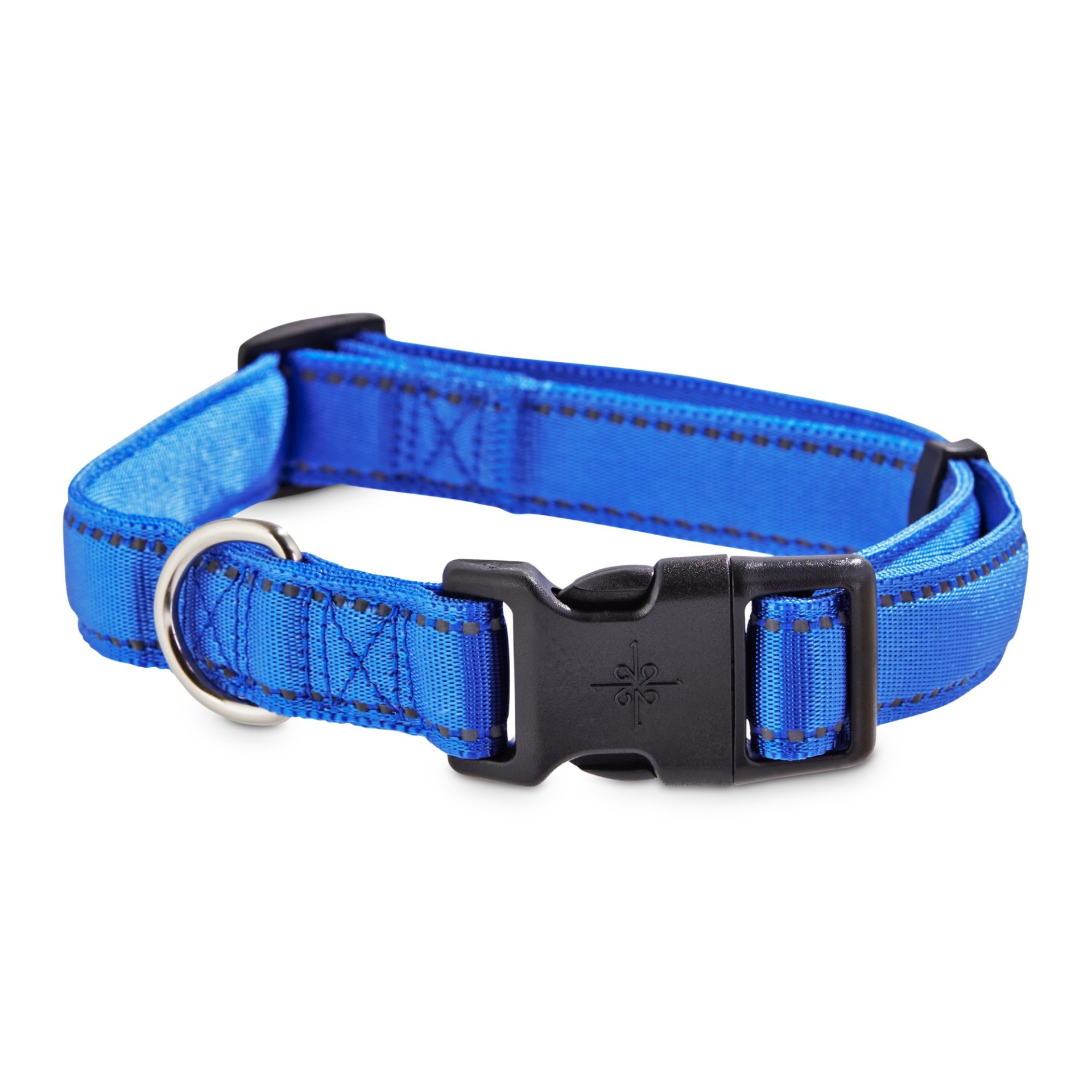 slide 1 of 1, Good2Go Reflective Blue Dog Collar, LG