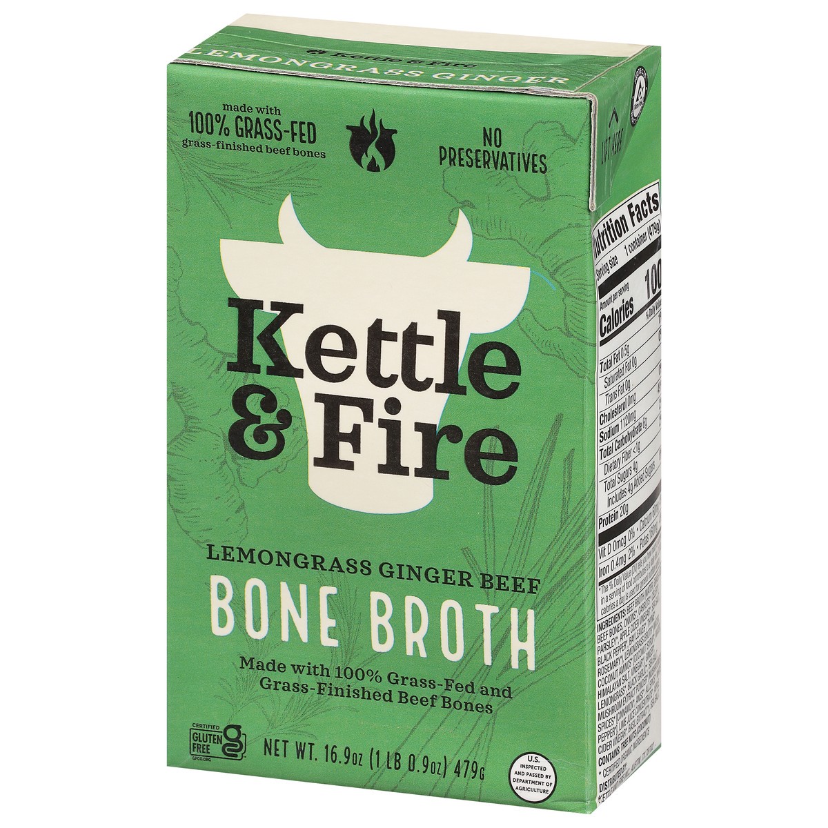 slide 8 of 9, Kettle & Fire Bone Broth Lemongrass Ginger Pho - 16.9 Fl. Oz., 16.9 fl oz