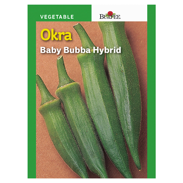 slide 1 of 5, Burpee Okra Baby Bubba Hybrid Seeds, 1 ct