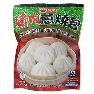 slide 1 of 1, Wei-Chuan Pork & Green Onion Steamed Bun, 24 oz