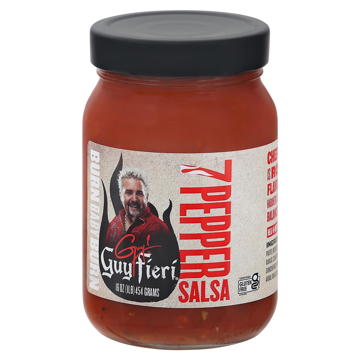 slide 12 of 12, Guy Fieri 7 Pepper Salsa 16 oz, 16 oz