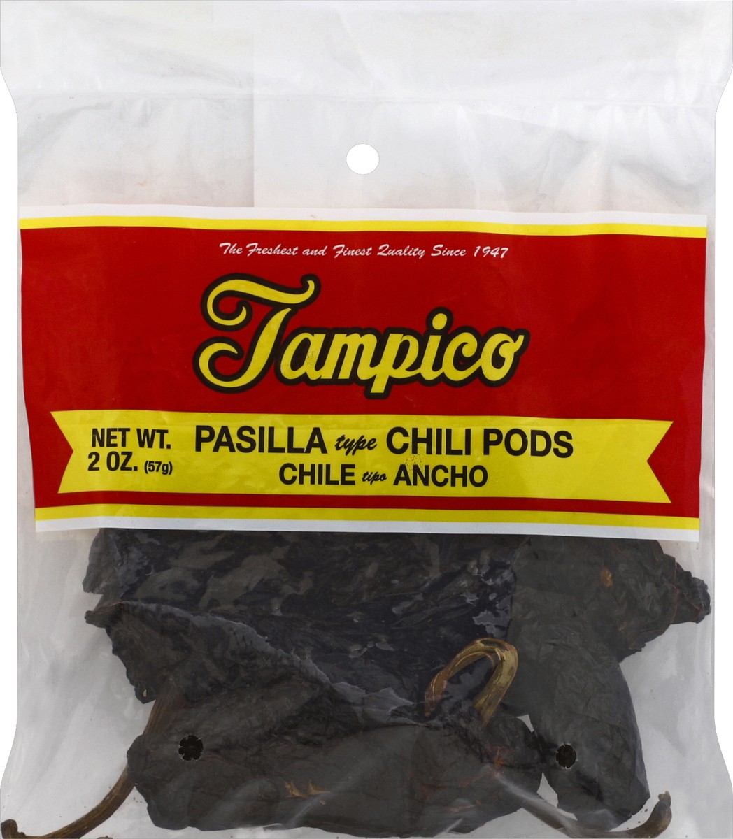 slide 3 of 4, Tampico Pasilla Chili Pods, 2 oz
