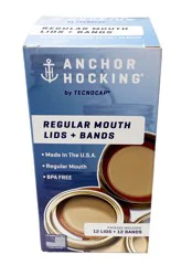 Anchor Hocking Regular Mouth Canning Lids and Bands