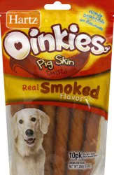 Oinkies Smoked Twists Heavier Chew with Pork Dog Chew Treats 10 Each