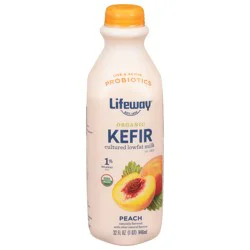 Lifeway Organic Peach Kefir 32 fl oz
