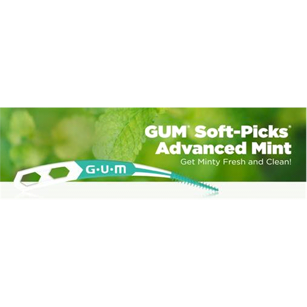 slide 16 of 17, G-U-M Soft-Picks Comfort Flex Mint Picks, 80 ct
