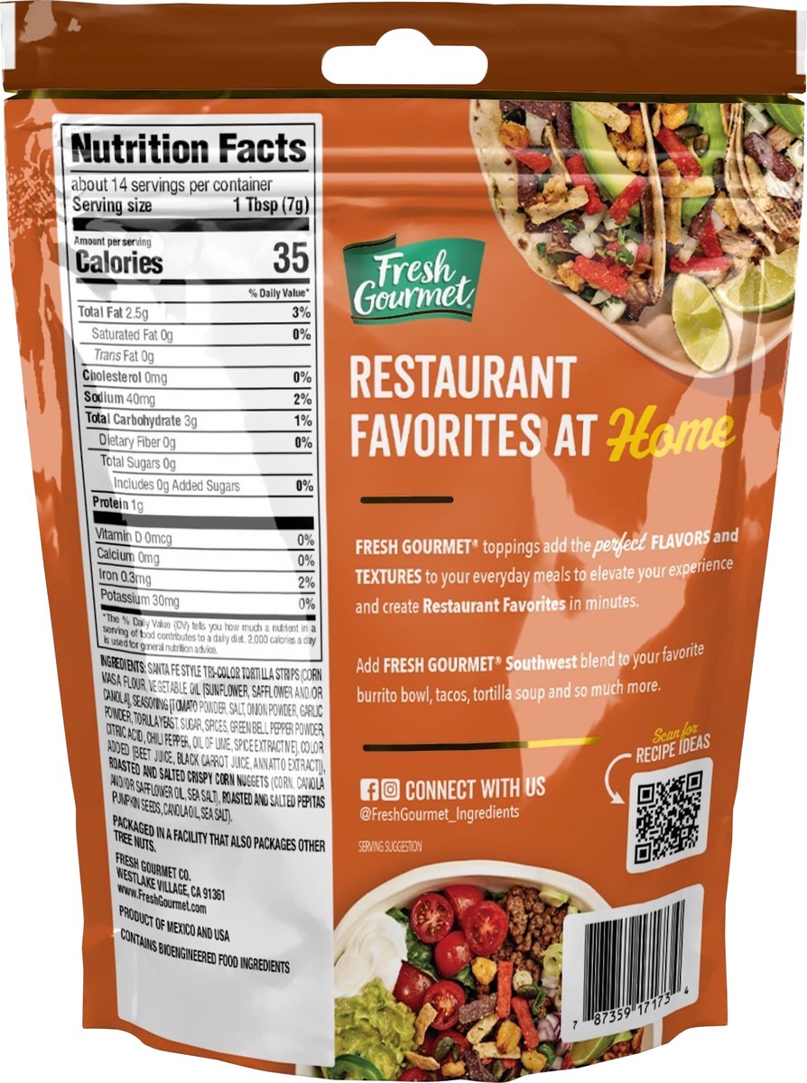 slide 3 of 8, Fresh Gourmet 3.5 oz. Southwest Crunch, Bag, 3.5 oz
