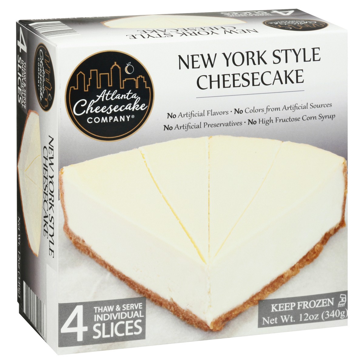 slide 10 of 12, Atlanta Cheesecake Company New York Style Cheesecake 4 ea, 12 oz