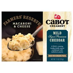 Cabot Farmer's Reserve Super Premium Mild Cheddar Macaroni & Cheese 11 oz