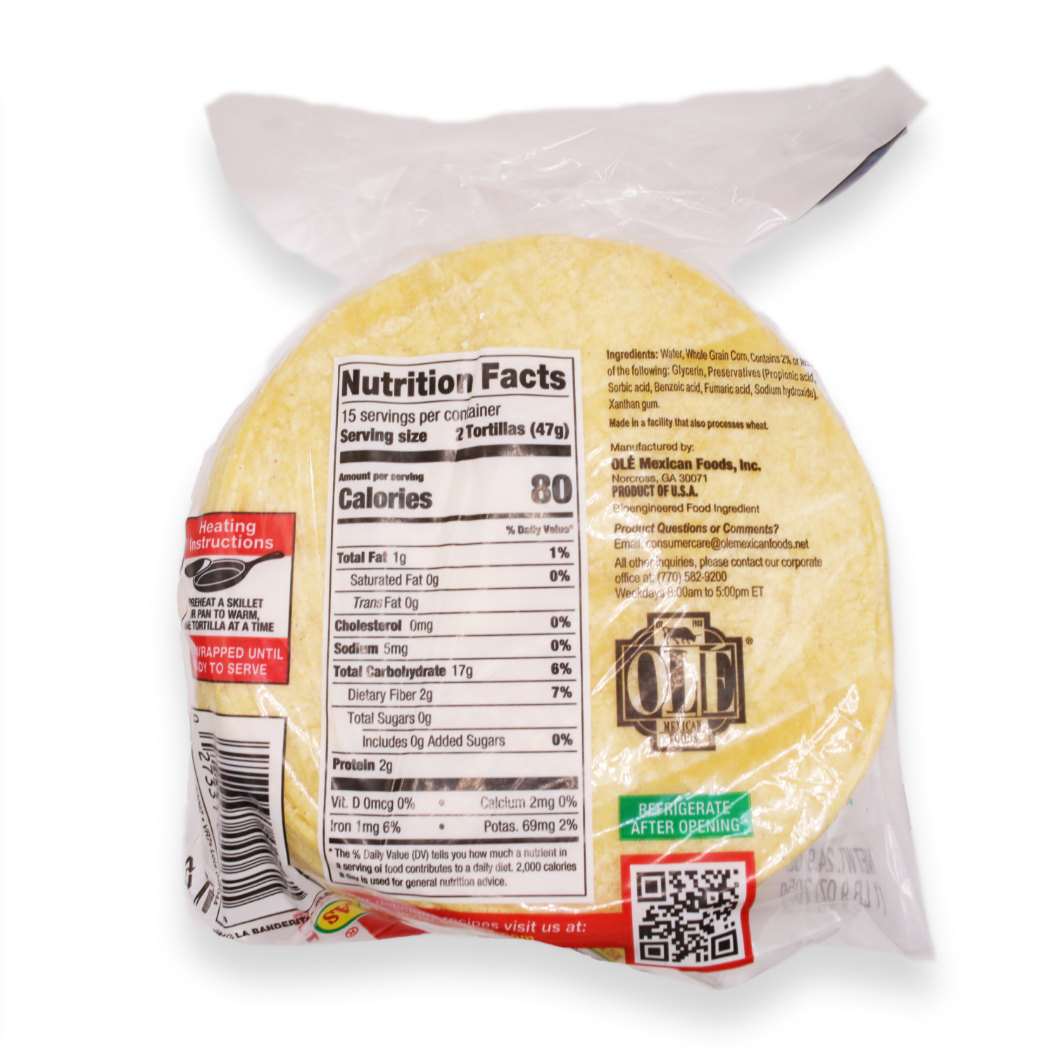 slide 2 of 2, La Banderita Corn Tortillas, 30 ct; 27 oz
