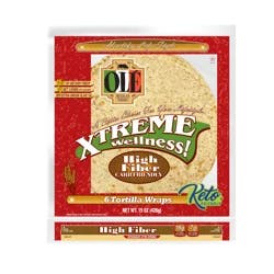 Olé Xtreme Wellness High Fiber, 10" Tortillas, Keto Friendly