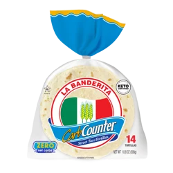La Banderita Carb Counter Street Taco, 4.5" Tortilla, Keto Certified