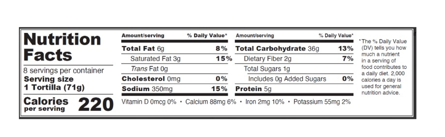 slide 5 of 6, La Banderita Burrito Grande Extra Large Flour Tortilla, 20 oz