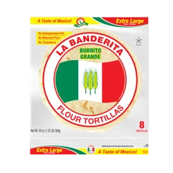 La Banderita Burrito Grande Extra Large Flour Tortilla