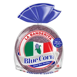 La Banderita Street Blue Corn Taco Tortillas 18 Each