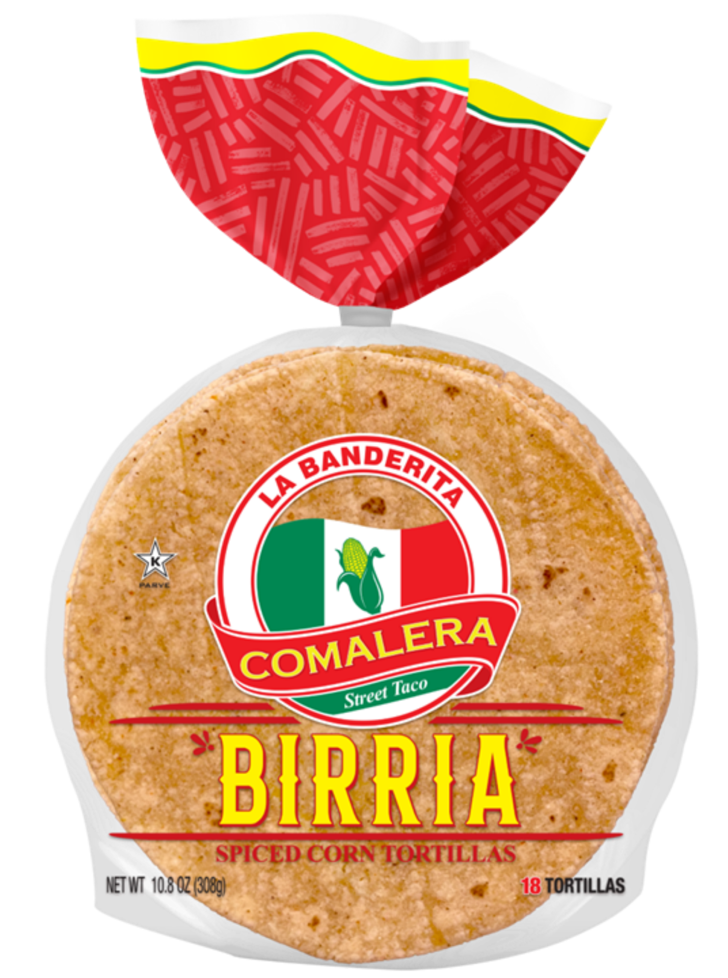 slide 1 of 5, La Banderita Spiced Corn Birria Tortillas 18 ea, 18 ct