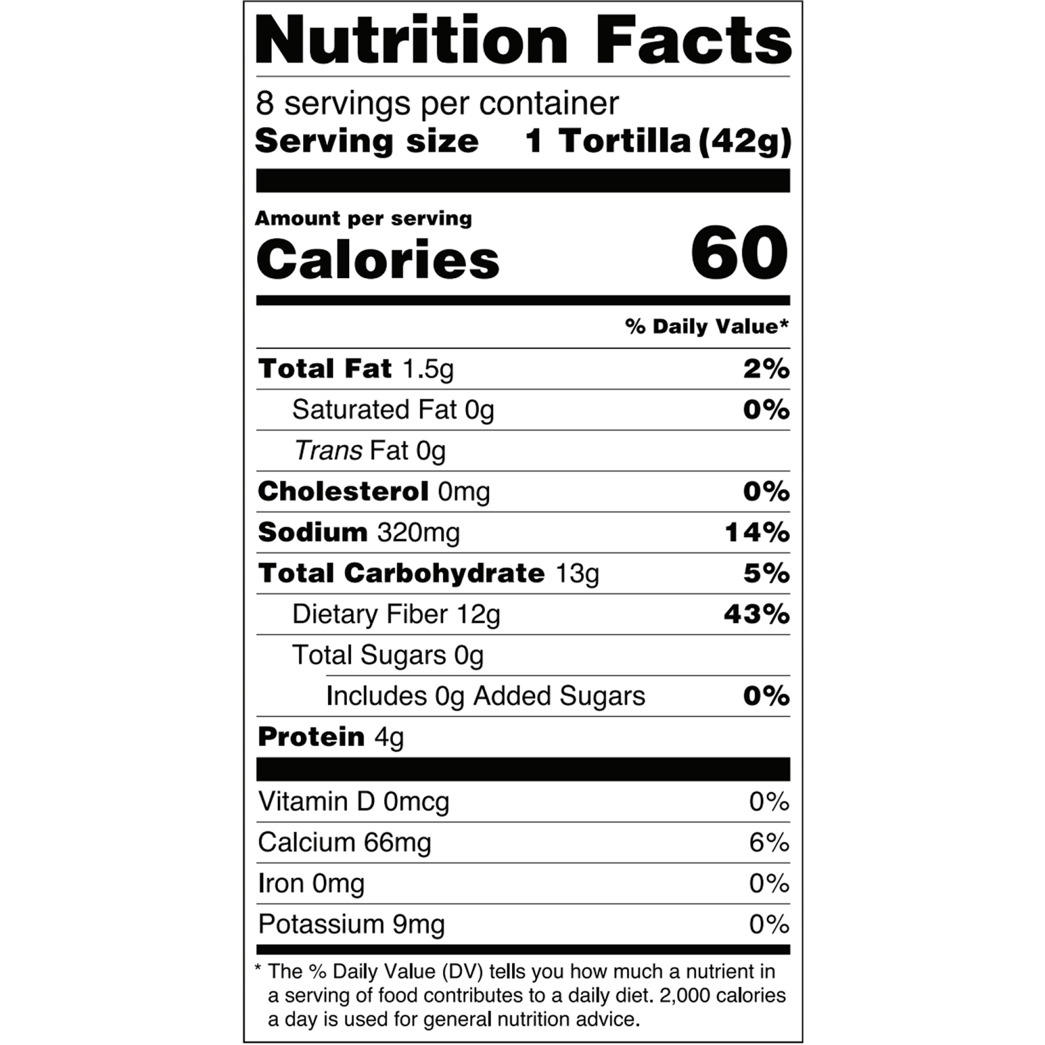 slide 4 of 5, Olé Mexican Foods Olé Xtreme Wellness High Fiber Zero Net Carbs 8 Ct, 8 ct