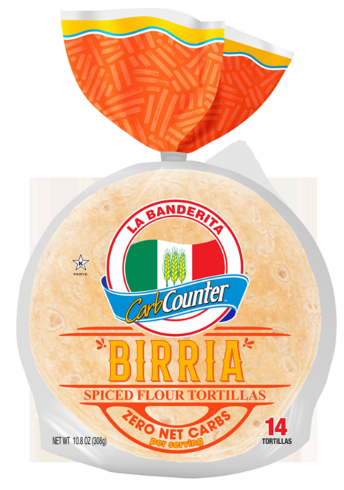 slide 1 of 2, La Banderita Zero Net Carbs Birria Spiced Flour Tortillas 14 ea, 14 ct