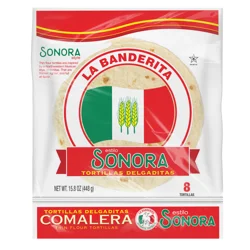La Banderita Comalera 8" Flour Tortillas 8 Ct