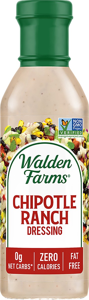 slide 3 of 5, Walden Farms Calorie Free Chipotle Ranch Dressing, 12 fl oz