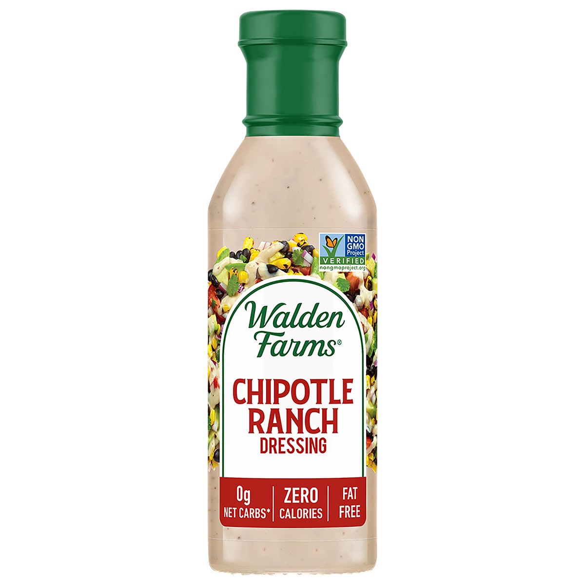 slide 1 of 5, Walden Farms Calorie Free Chipotle Ranch Dressing, 12 fl oz