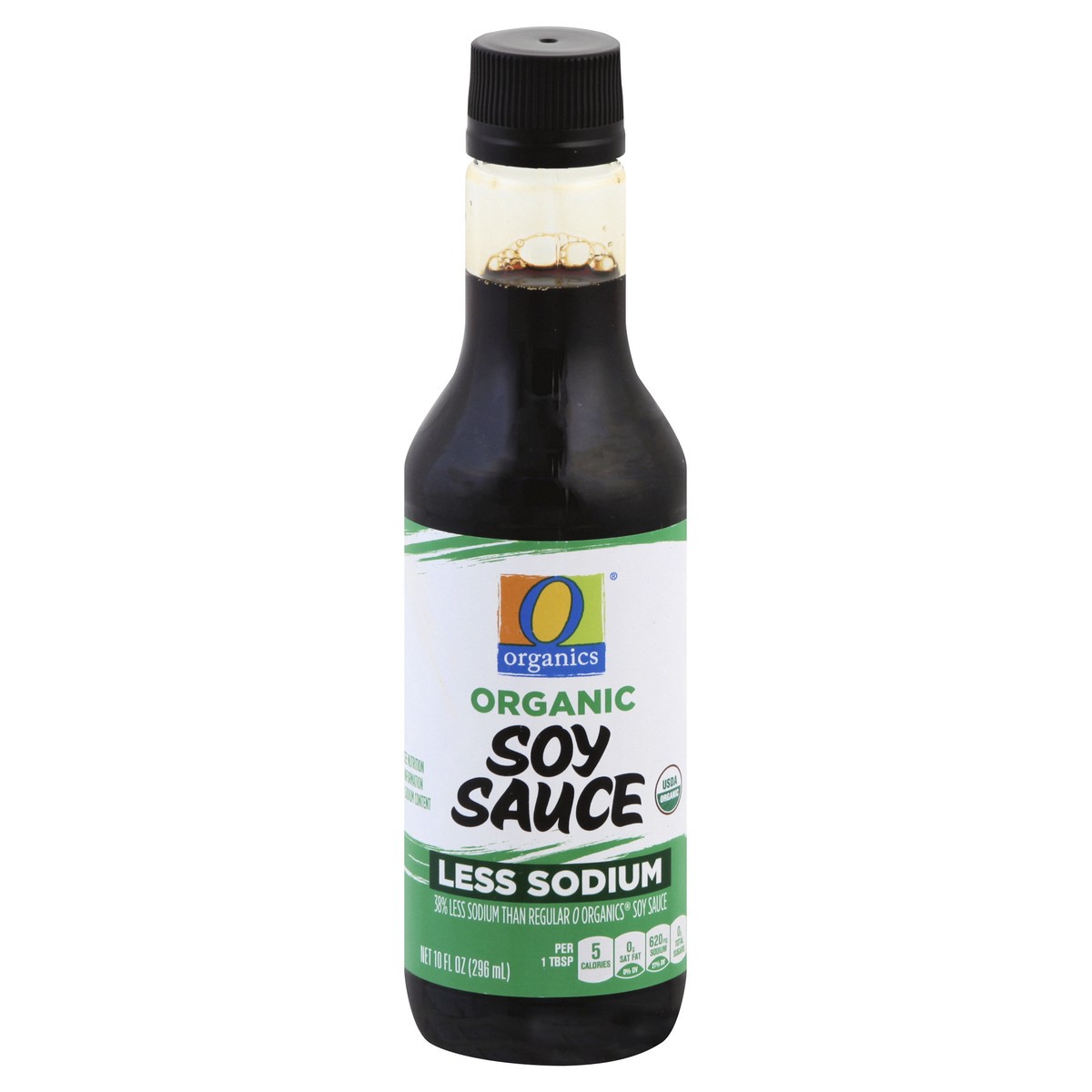 slide 7 of 7, O Organics Soy Sauce Less Sodium - 10 Fl. Oz.,