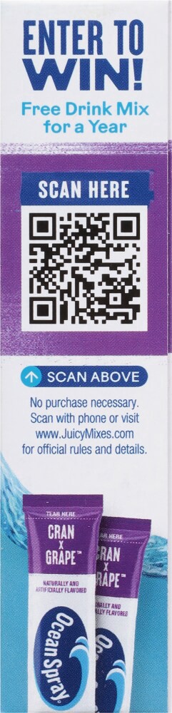 slide 4 of 4, Ocean Spray® CranxGrape™ Powder Drink Mix, 10 ct; 0.09 oz