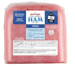 Giant Eagle Cooked Ham, Lower Sodium