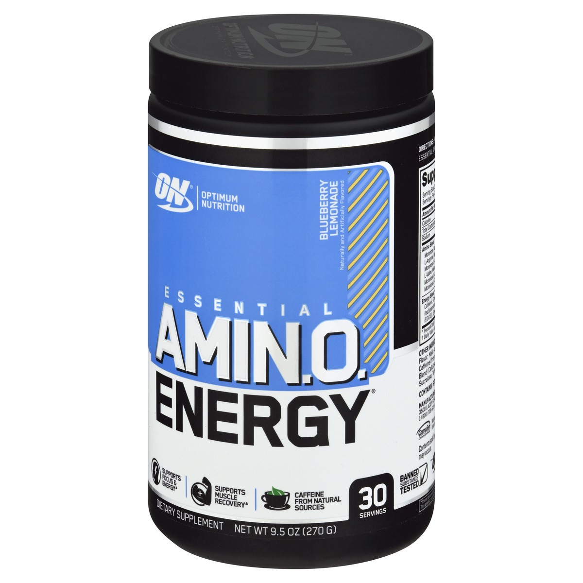 slide 12 of 12, Optimum Nutrition Essential Blueberry Lemonade Amino Energy 9.5 oz, 9.5 oz