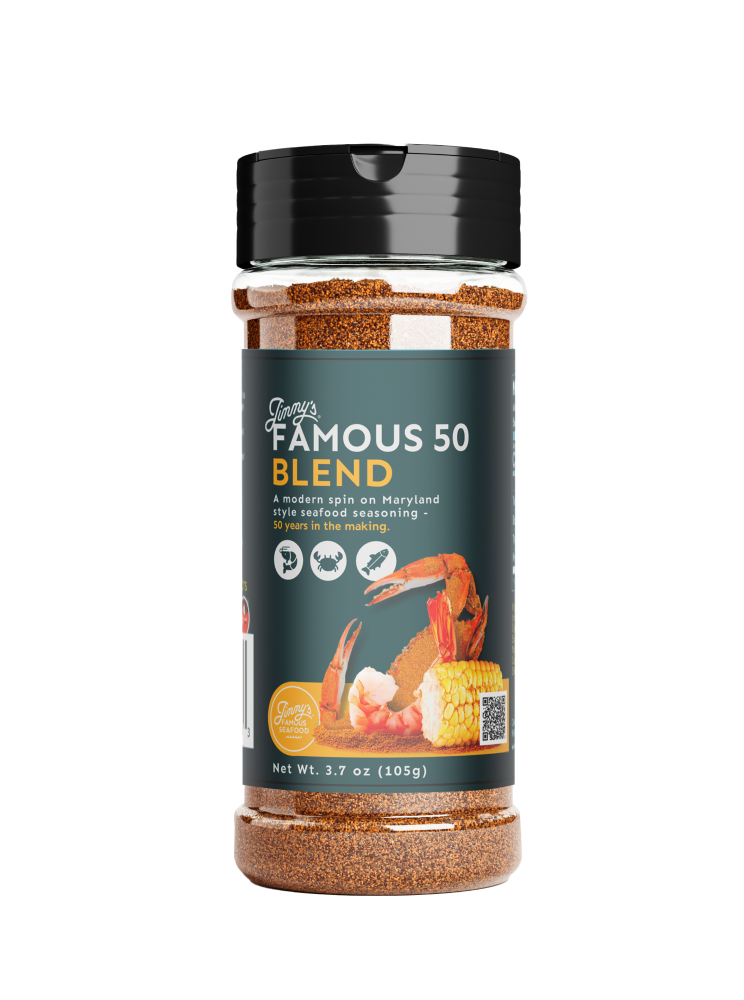 slide 1 of 1, Jmmy's® Famous Seafood Famous 50 Blend Seafood Seasoning, 3.7 oz