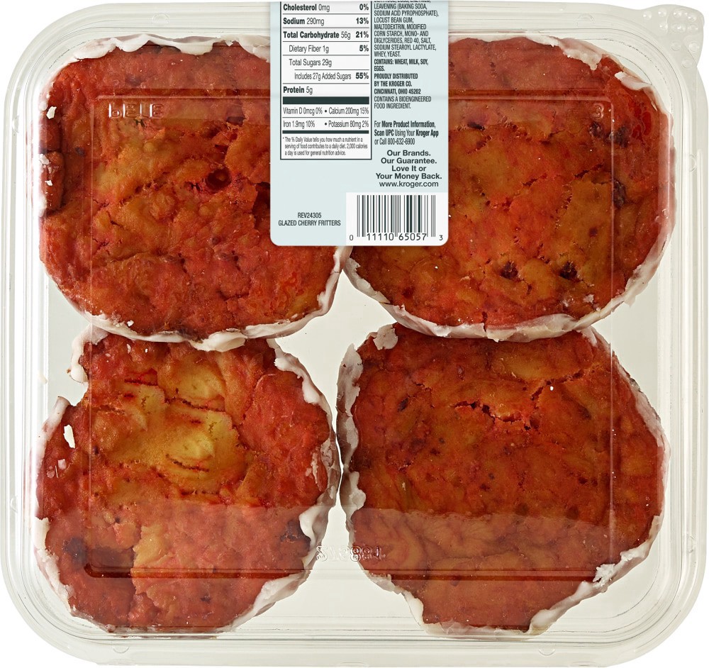 slide 3 of 3, Bakery Fresh Glazed Cherry Fritters, 16 oz