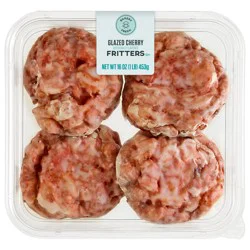 Bakery Fresh Glazed Cherry Fritters