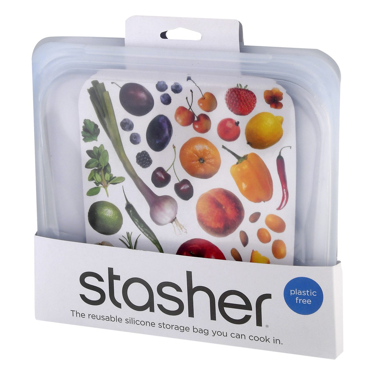 slide 3 of 9, Stasher 15 Fluid Ounce Reusable Silicone Sandwich Size Storage Bag 1 ea, 1 ct