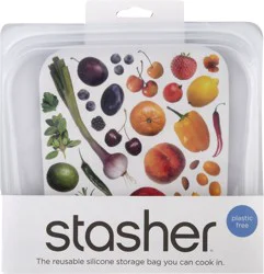 Stasher 15 Fluid Ounce Reusable Silicone Sandwich Size Storage Bag 1 ea