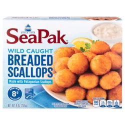 SeaPak Wild Caught Breaded Scallops 9 oz