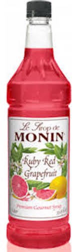 slide 1 of 1, Monin Premium Ruby Red Grapefruit Flavoring Syrup, 1 liter