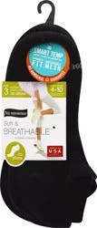 No Nonsense Soft & Breathable Women's Cushioned No Show 4-10 Socks 3 ea