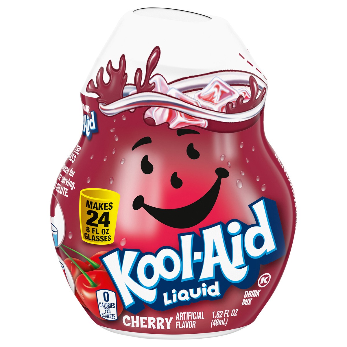 slide 1 of 9, Kool-Aid Liquid Cherry Artificially Flavored Soft Drink Mix, 1.62 fl oz Bottle, 1.62 fl oz