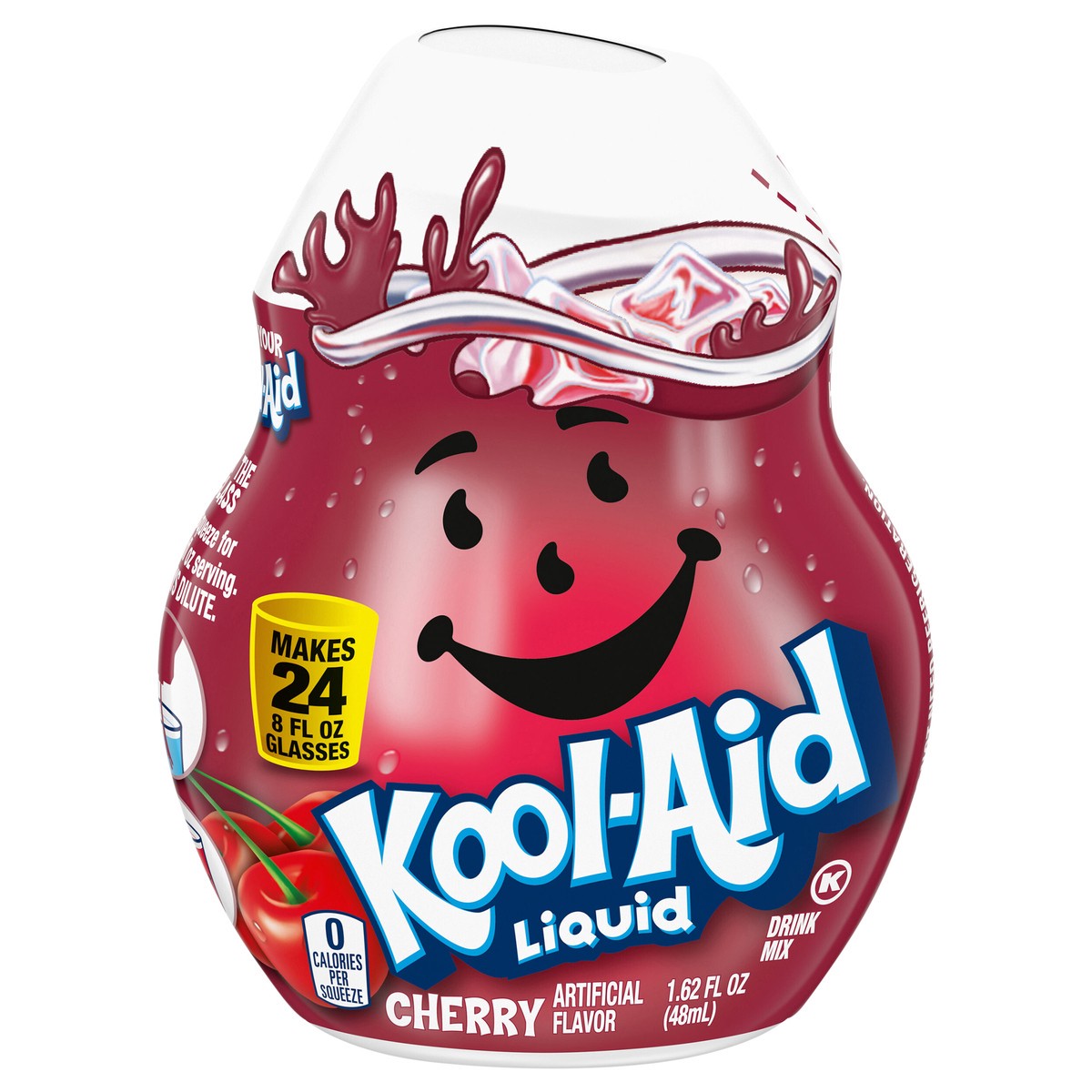slide 1 of 9, Kool-Aid Liquid Cherry Artificially Flavored Soft Drink Mix, 1.62 fl oz Bottle, 1.62 fl oz