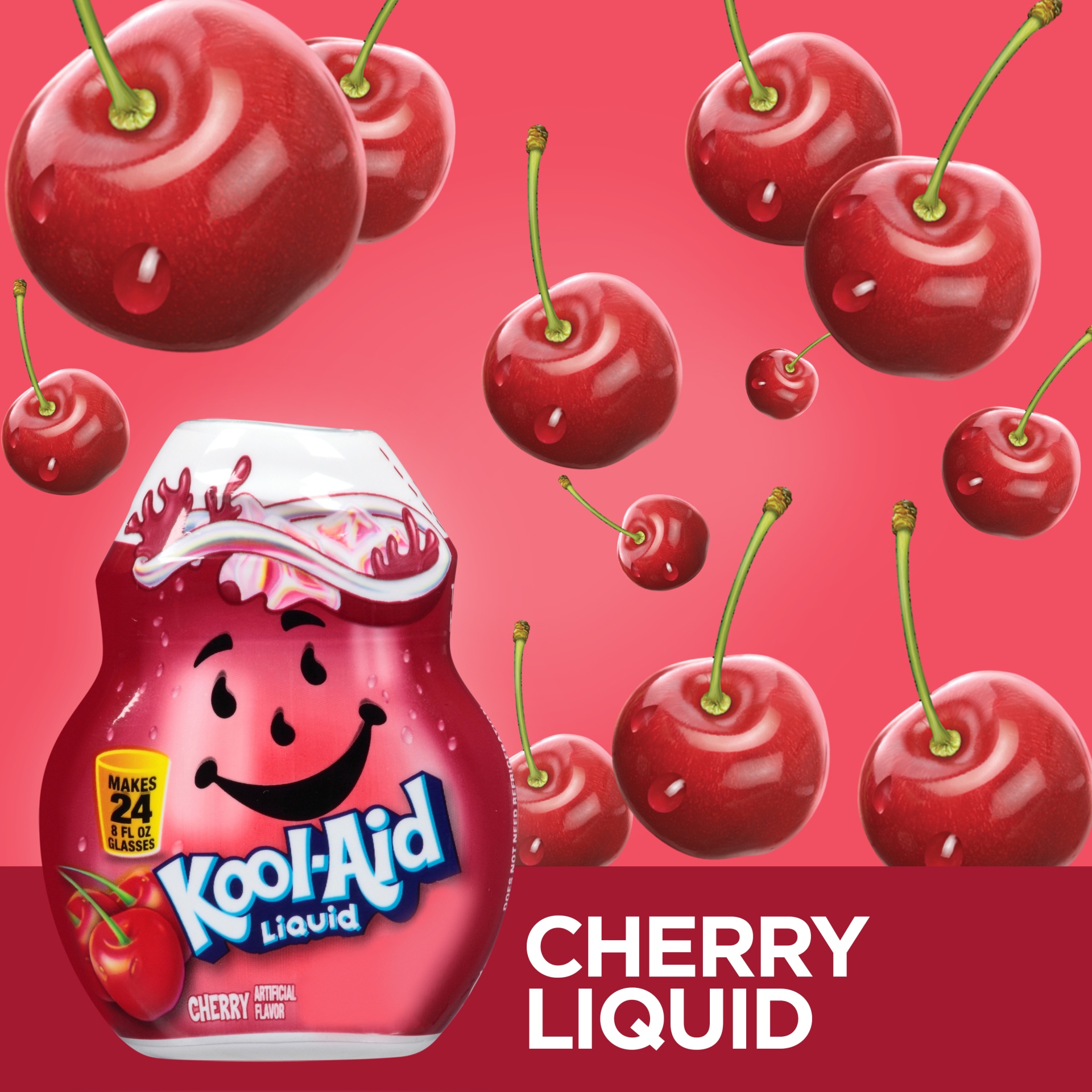 slide 6 of 11, Kool-Aid Liquid Cherry Artificially Flavored Soft Drink Mix Bottle, 1.62 fl oz