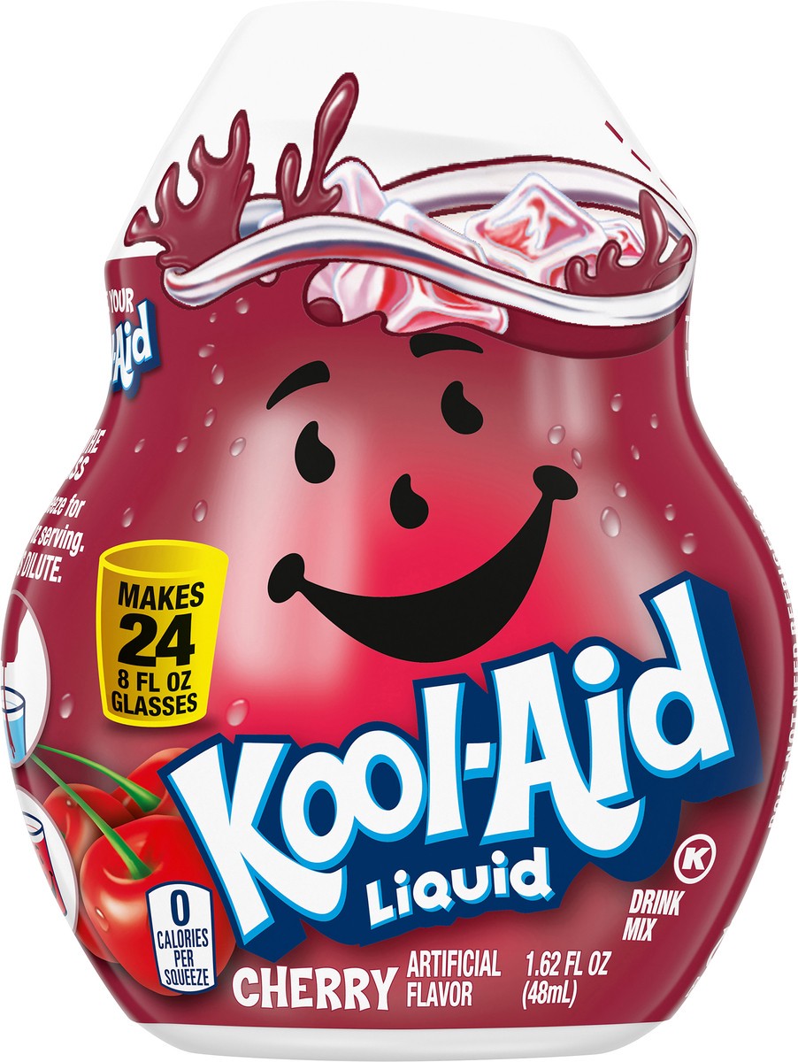 slide 6 of 9, Kool-Aid Liquid Cherry Artificially Flavored Soft Drink Mix, 1.62 fl oz Bottle, 1.62 fl oz